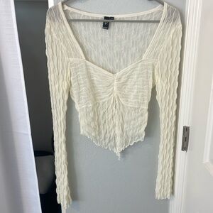 Windsor sheer long sleeve top